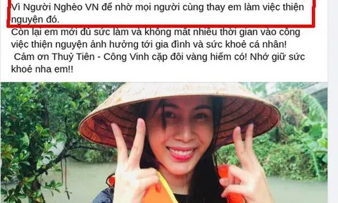 Nghệ sĩ hài Vượng Râu khuyên Thủy Tiên thuê luật sư, trao ngay 80 tỉ tới Uỷ ban MTTQ hoặc quỹ Vì người nghèo Việt Nam